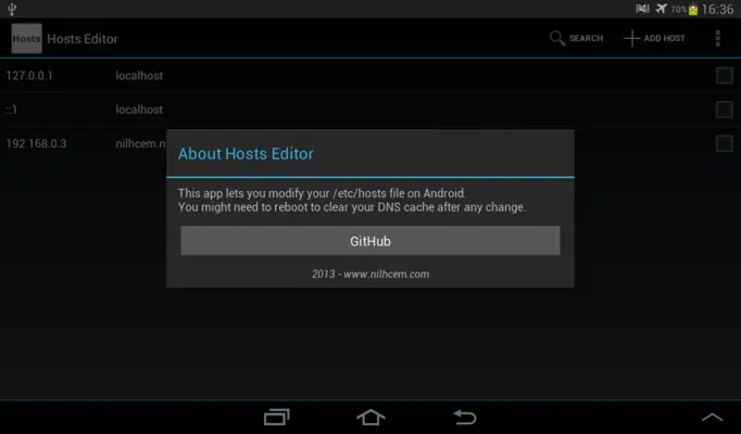 Hosts Editor android App screenshot 6